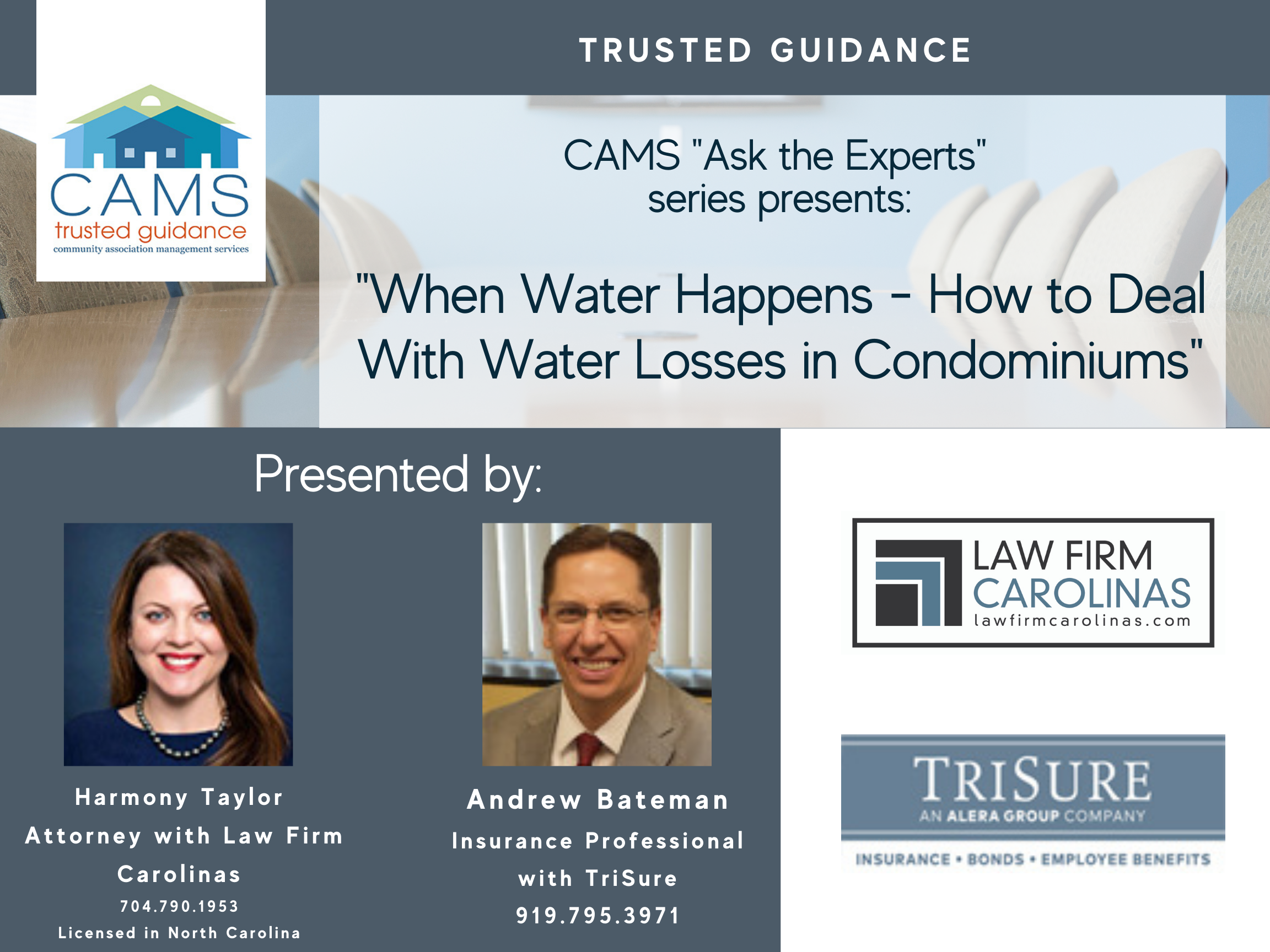 When Water Happens - How to Deal With Water Losses in NC Condominiums